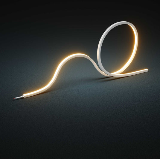 Top bending warm white neon flex