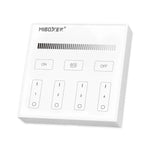 Wall Mounted LED Dimmer, 4 Zone, Battery Powered, White Finish