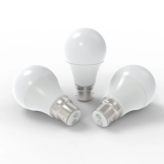 3 x Smart B22 LED Bulbs, A60, 11w Power - colour changing