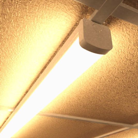 LED batten fitted, warm white