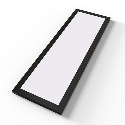 300 x 100mm black LED cabinet light with magnetic cover