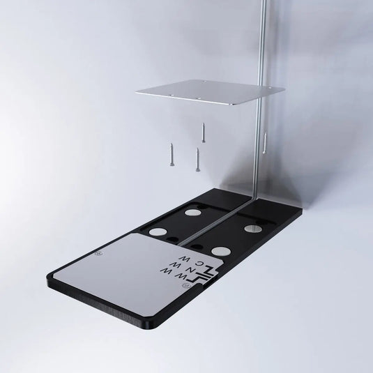 Black Recti Superslim 5w LED Cabinet Light, parts deconstructed