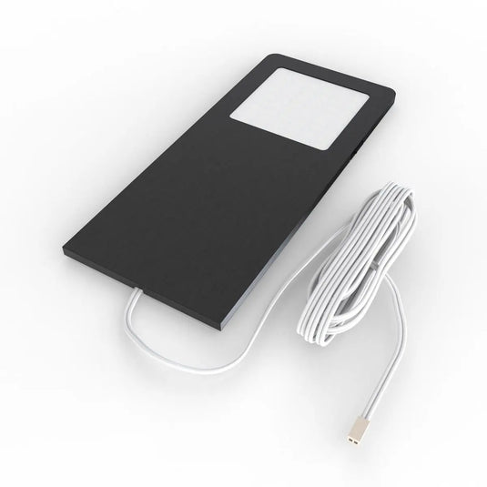 Black Recti Superslim 5w LED Cabinet Light, full view shot