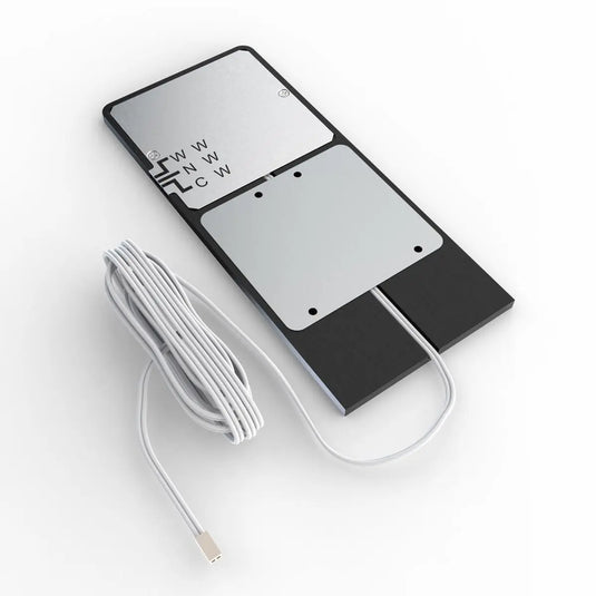 Black Recti Superslim 5w LED Cabinet Light, back shot