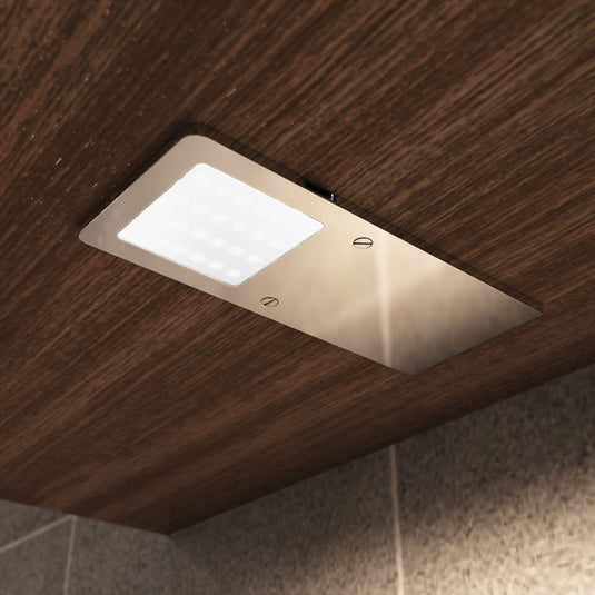Natural white LED cabinet light fitted under a kitchen wall unit