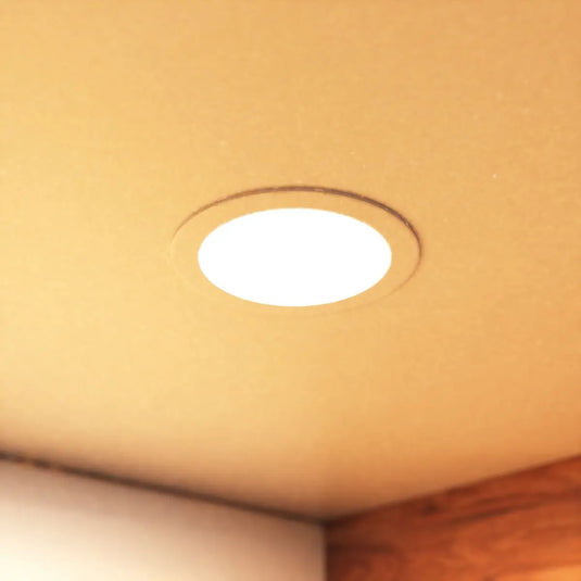 Round LED Panel Light, 170mm in warm white light