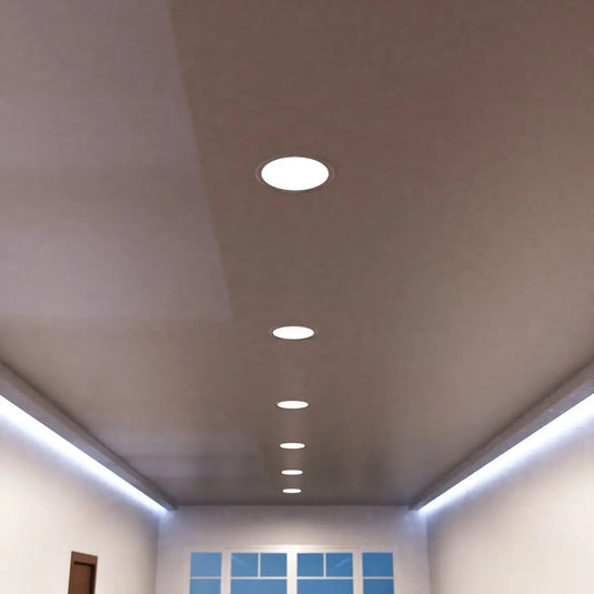 225mm, 18w Round LED Panel Light, CCT in natural white light