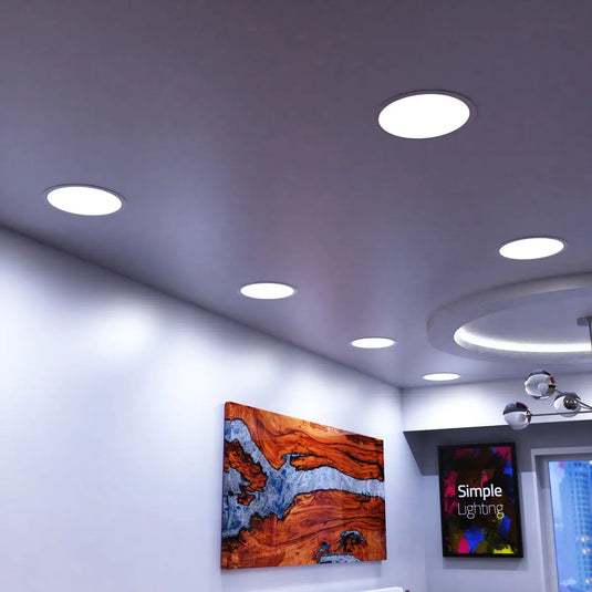 300mm, 24w Round LED Panel Light in cool white light