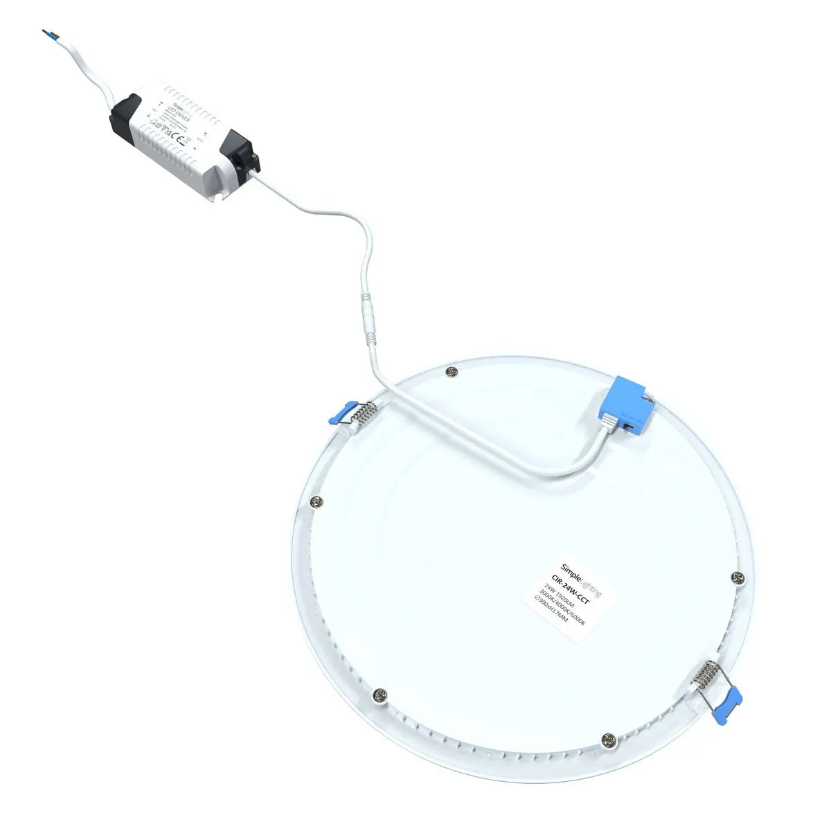 Circular 24w LED Panel, 300mm Diameter - Cool, Warm or Natural White