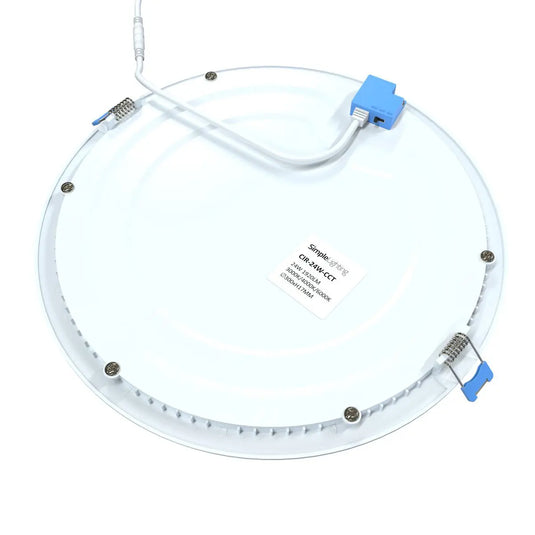 300mm, 24w Round LED Panel Light, CCT back shot