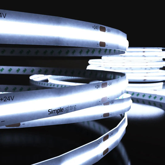 COB LED Strip roll in cool white light