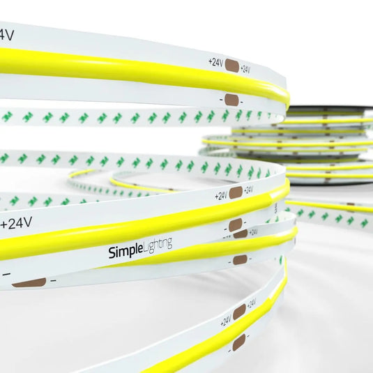 COB LED Strip roll close up shot