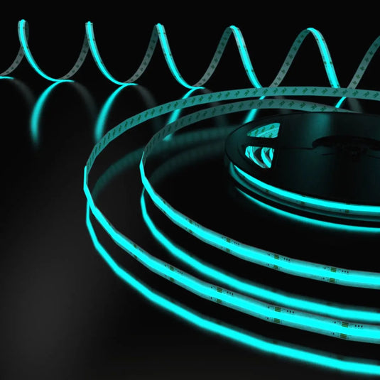 Cyan COB Dotless LED Strip Lighting