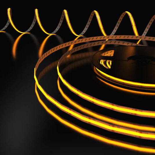 Amber COB Dotless LED Strip Lighting