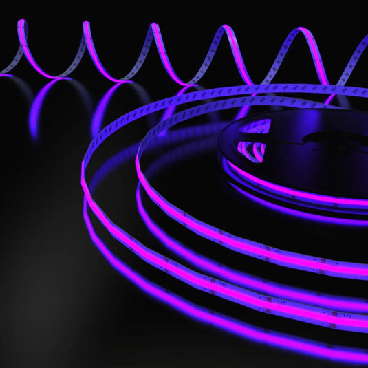 Purple COB Dotless LED Strip Lighting