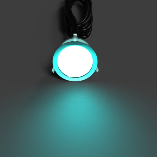 39.5mm decking light glowing aqua