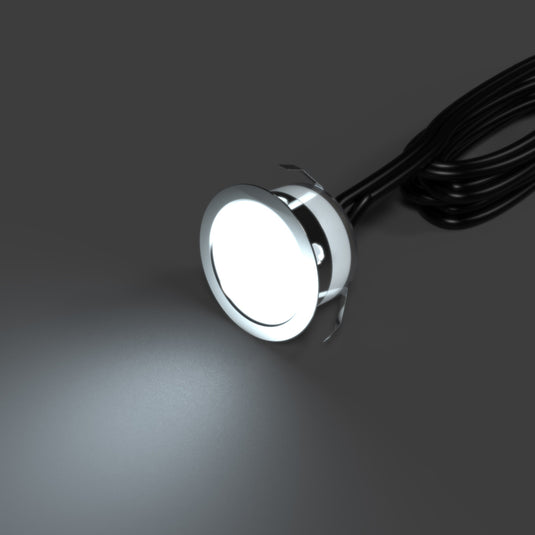 10 Pack - 39.5mm, IP67 LED Decking Light Cool White