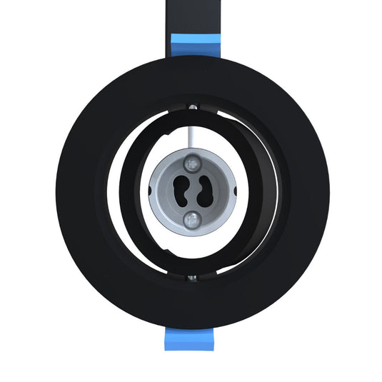 Black bezel with the GU10 lamp holder