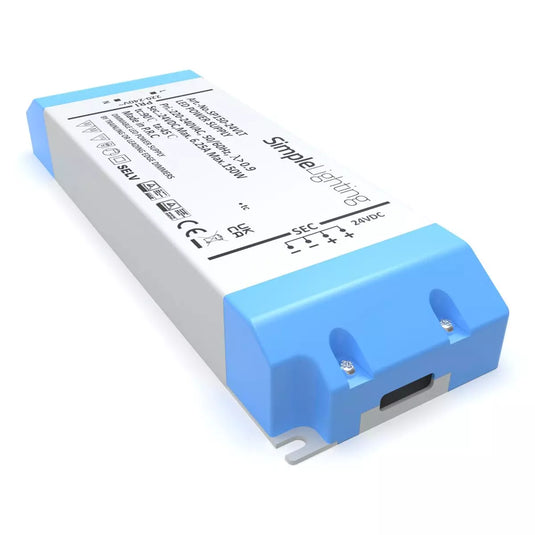 150w, Dimmable LED Driver SEC wiring side shot