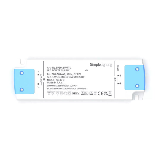 50w, Dimmable LED Driver specs