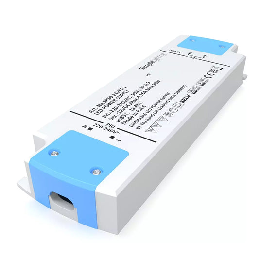 50w, Dimmable LED Driver right side shot 220-240V