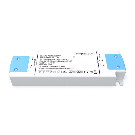 50w, Dimmable LED Driver full view