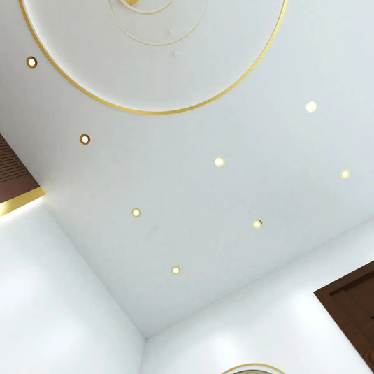 6w, Colour Adjustable Fire Rated Downlight - Brass