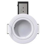 Die-Cast, Fixed Fire Rated LED Downlight w/ Twist and Lock - White, Brushed Chrome or Chrome