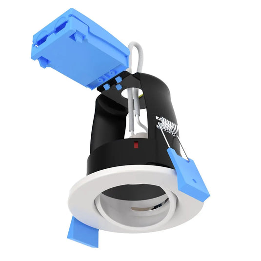 Tilt GU10 Fire Rated Downlights with a White Finish full shot without cover