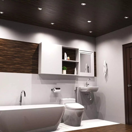 IP65, Polished Chrome GU10 Downlight bath light