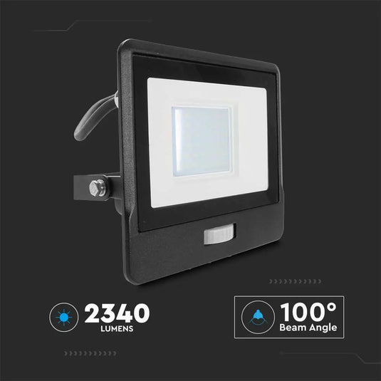 IP65, LED Flood Light With PIR Sensor beam angle