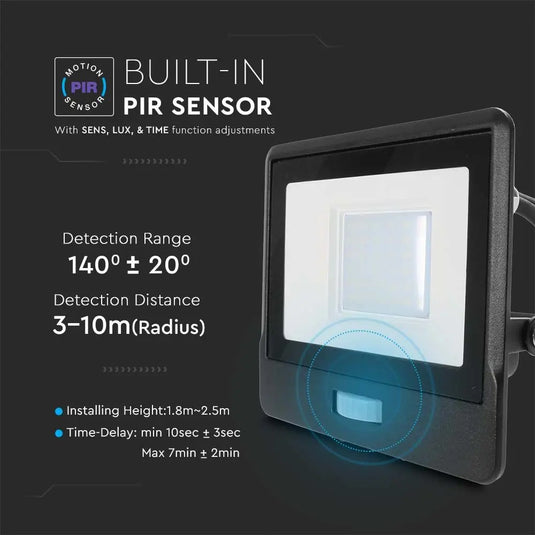 IP65, LED Flood Light With PIR Sensor feature