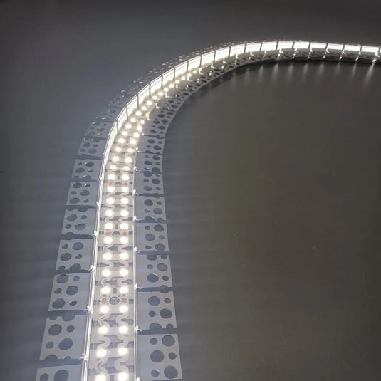 2-Metre Bendable Plaster In LED Profile with lit LED strip
