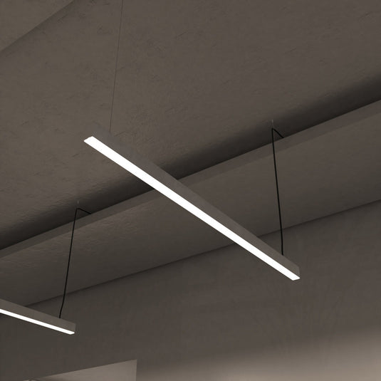 5FT (150cm) LED Linear Light CCT Selectable, Surface or Suspended Mount, White Finish