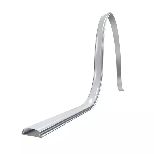 Bendable LED strip aluminium profile close up