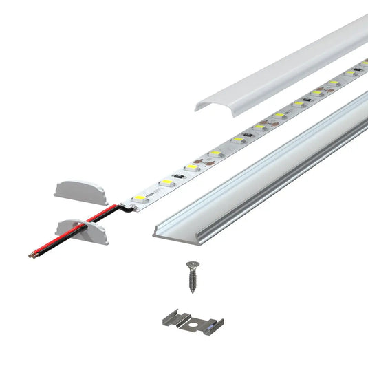 Bendable Aluminium LED Profiles deconstructed with LED strip