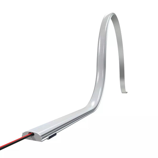 Bendable LED strip aluminium profile wire close up