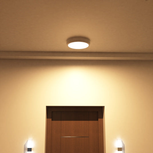 Polo bulkhead lit warm white, mid view