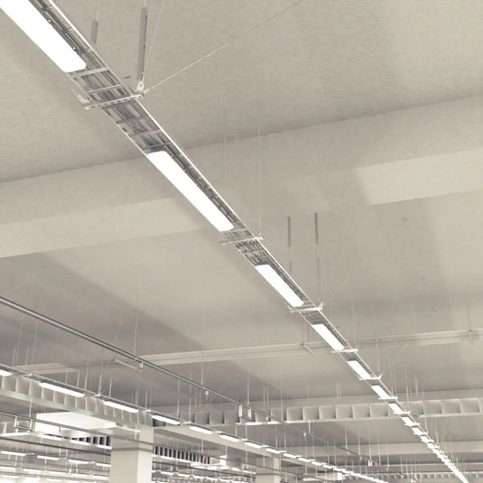 5FT Weatherproof IP65 LED Batten Light in natural white ceiling