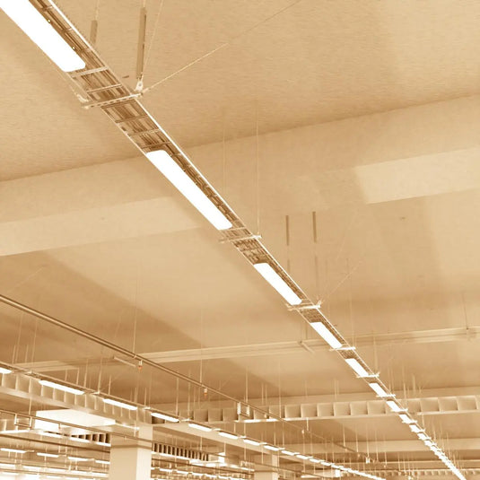 5FT Weatherproof IP65 LED Batten Light in warm white light ceiling