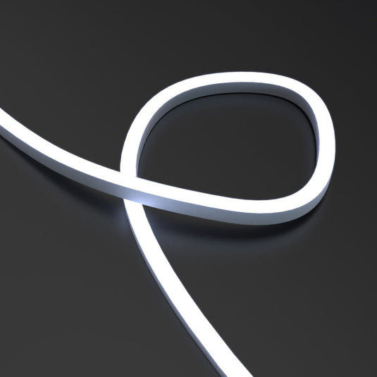 Close up of looped neon flex