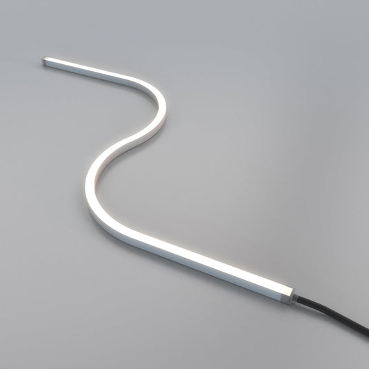 S curve of neon flex with its feed cable