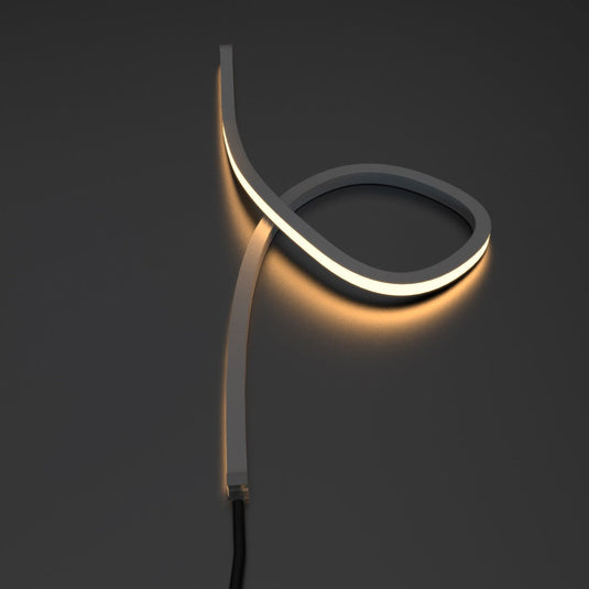 Looped warm white neon flex