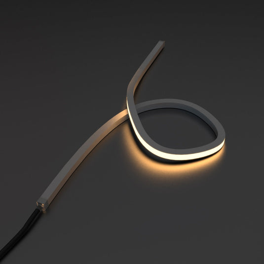 Looped top bending warm white neon flex