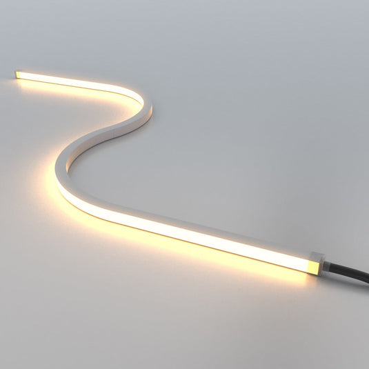 Top bending warm white neon flex with wiring