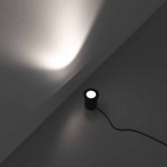 Three black 65mm LED ground lights