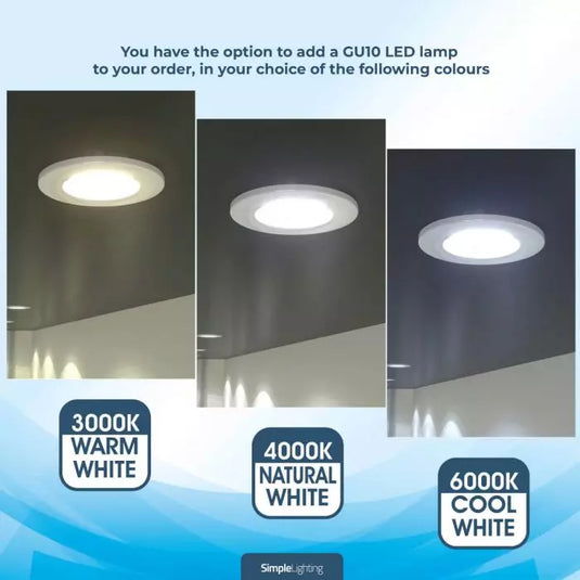 Colour temperatures of Brass Downlight