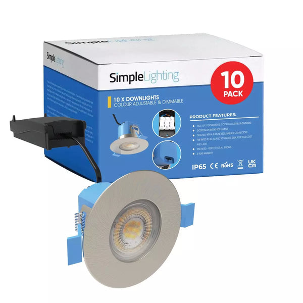 Dimmable led downlights 10 pack top