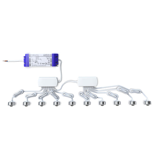 Top view of the 10 plinth light kit