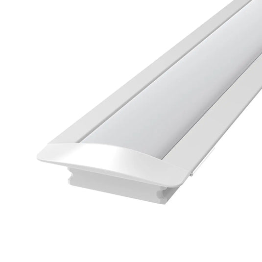 White, Recessed 7mm LED Profile With Frosted Cover